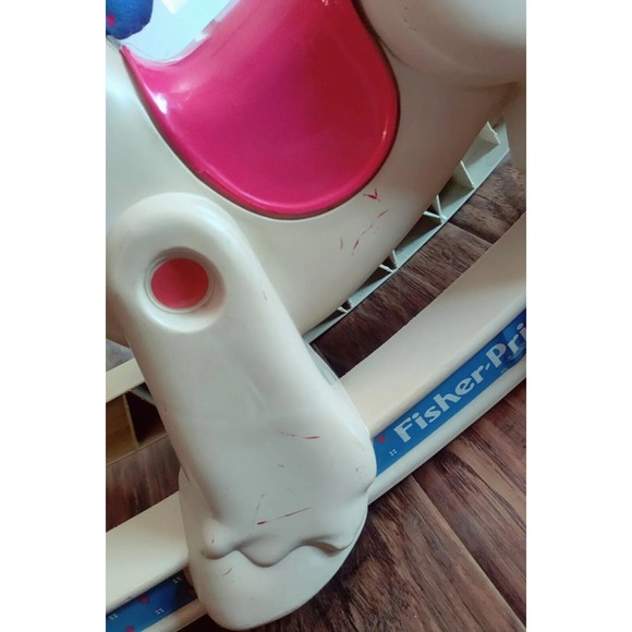 Vintage 1988 Fisher Price Rocking Horse Pony Toddler Children's Ride On Toy 90s - Picture 14 of 16